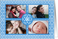Hanukkah - Star of David 4 Photos Photocard card