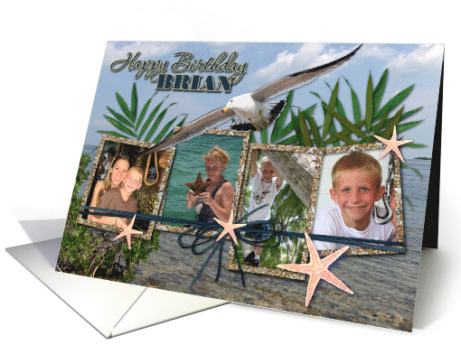 Happy Birthday BRIAN 4 Photo card (1301306)
