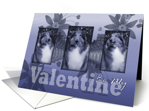 Be My Valentine - Collie - Purple card (552880)