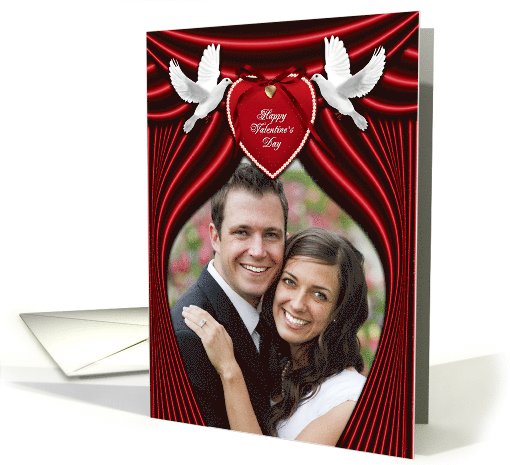 Valentine's Day Love Doves Photo card (893714)