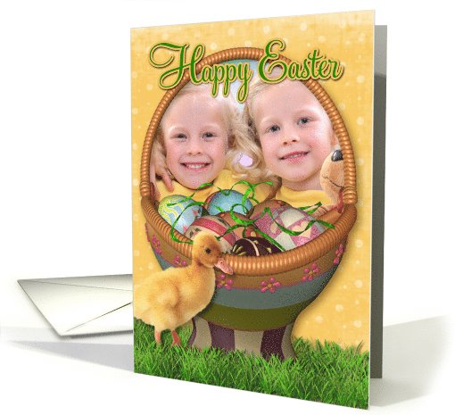 Happy Easter Duckling Photo card (900172)