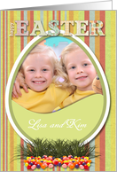 Easter -One Egg Photo Card - Green card