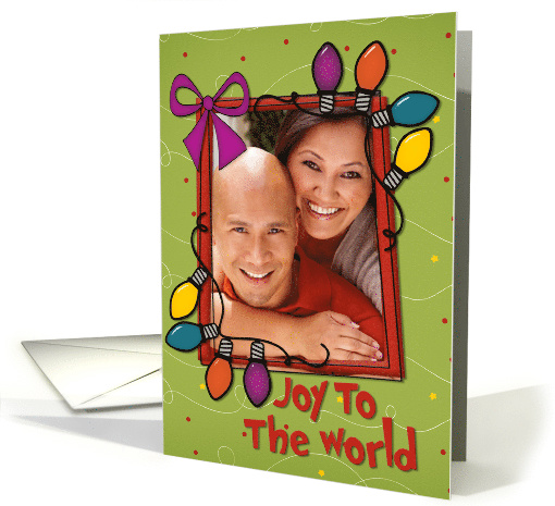 Christmas Joy Lights Photo card (916627)
