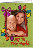 Christmas Joy Lights Photo Card