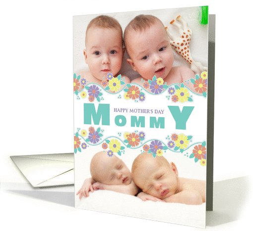 Happy Mother's Day Mommy Center Blossoms Photo card (921216)