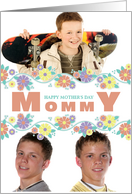 Happy Mother’s Day Mommy Center Blossoms Photo Card