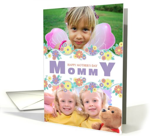 Happy Mother's Day Mommy Center Blossoms Photo card (921230)