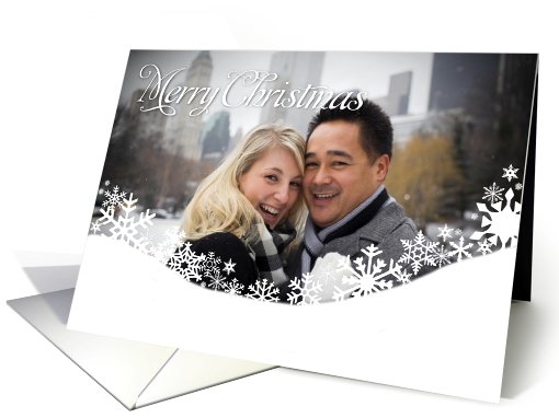 Snowdrift Merry Christmas Photocard card (929396)