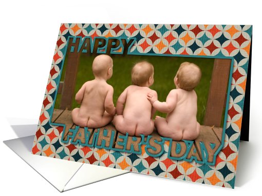 Father's Day Jewel Tone Diamonds Photocard card (929590)