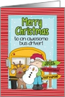 Merry Christmas Bus Driver card
