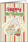 Happy Birthday Cupcake Gnome card