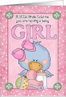 Birdie Girl card