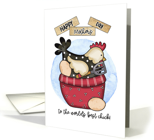 Happy Mother's Day Chicken In Bowl card (1729118)