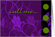 Call Me card