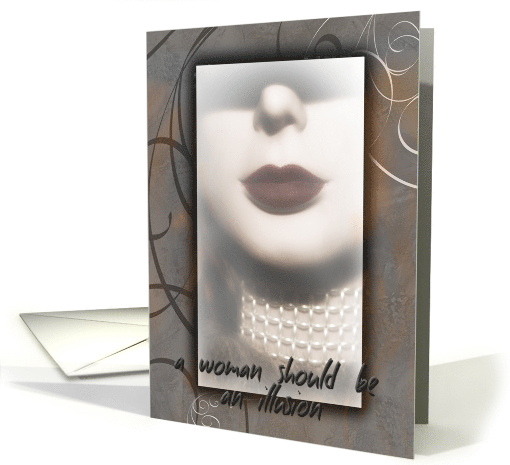A woman should be an illusion card (560699)