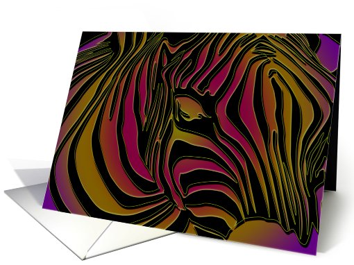 Zebra Abstract card (560701)