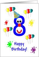 8 yr birthday card