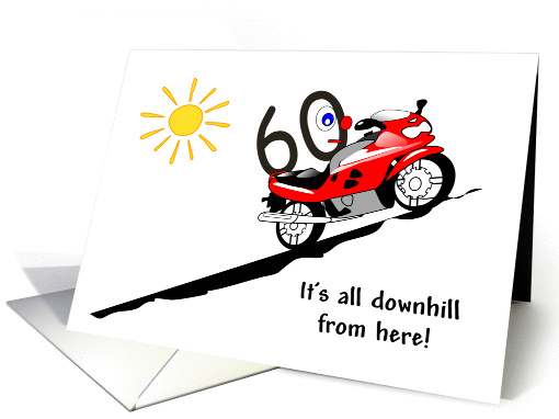 60th birthday card (558182)