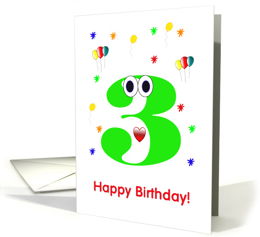 Green 3 card (559055)
