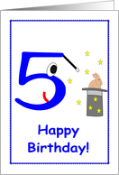 Magical Blue 5 card