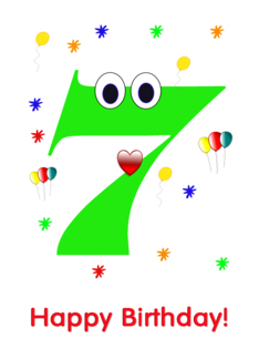 Green 7 yr birthday