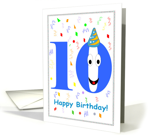 Birthday 10 year old card (560031)