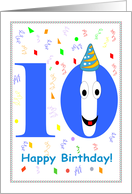 Birthday 10 year old card