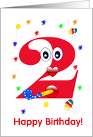 Birthday 2 year old card
