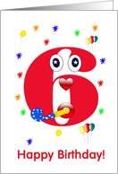Birthday 6 year old card