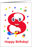 Birthday 8 year old card