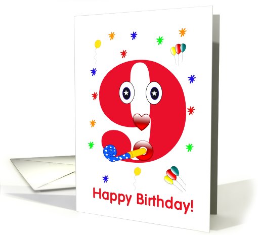 Birthday 9 year old card (560986)