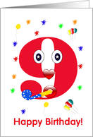 Birthday 9 year old card