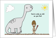 Caveman Birthday card