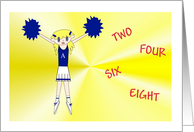 Congratulations Cheerleader card