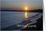 Sympathy Sunset card
