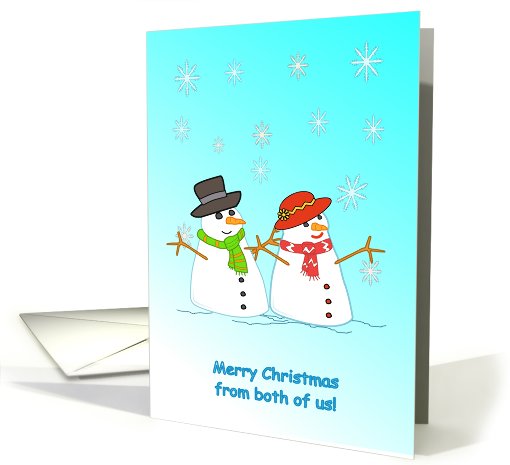 Merry Christmas From Both of Us card (582574)