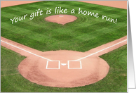 Thank You Card - Child’s Baseball Design card