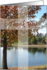 Thank You - Pastor Appreciation Card With Autumn Tree card