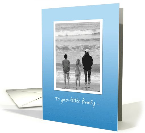Mother's Day Beach - Mom and Kids on the shore card (1080316)