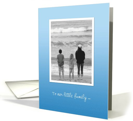 Mother's Day Beach - Mom and Kids by the water card (1080330)