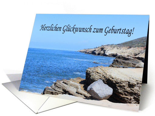 Herzlichen Glueckwunsch zum Geburtstag - California Coast card