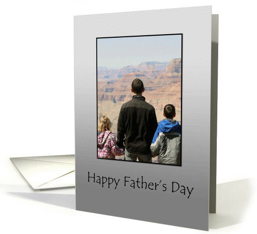 Happy Father's Day - Dad and Kids at The Grand Canyon card (1096000)