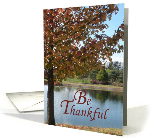 Be Thankful - Autumn Tree card (1156278)