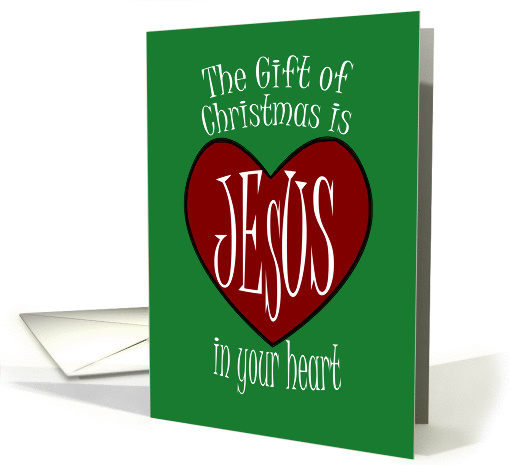 Merry Christmas - Jesus In Your Heart card (1164260)