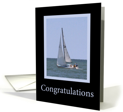Congratulations on your achievement - Sailboat card (1219568)