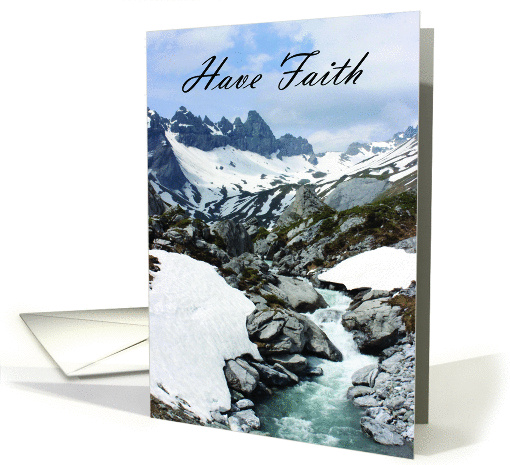 Have Faith - Swiss Alps card (1449926)