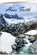 Have Faith - Swiss Alps card