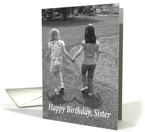 Happy Birthday Sister - Taking a Walk Together card (1554512)