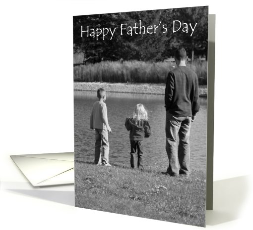 Happy Father's Day To Husband, Man & Kids by Water card (613157)