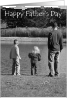 Happy Father’s Day To Husband, Man & Kids by Water card